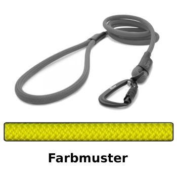 klassische Hundeleine TWIST - M - 115cm - gelb